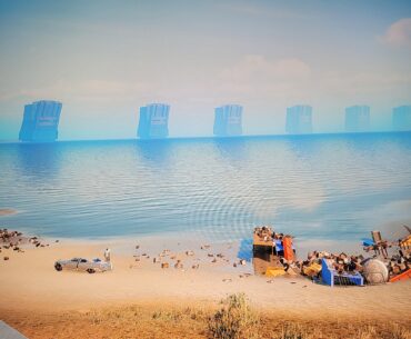 What are these buildings out in the middle of the ocean?? Somehow never gave these any thought in my +200 hrs of playing this game...