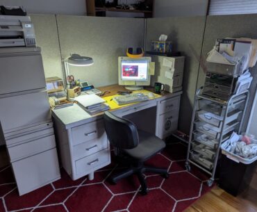 Cubicle Workstation Setup In My Bedroom (w/ sleeper build)