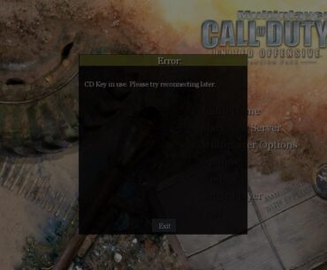 [COD] Just purchased United Offensive on Steam and I get this Error message when I try to play multiplayer. What’s the fix?