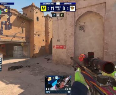 ZywOo hits an insane shot to finish the half