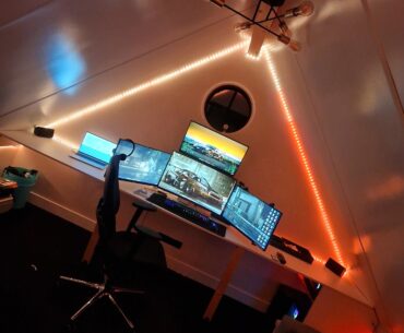 My battle station with kvm