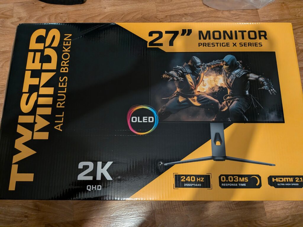 I got awarded employee of the year and this is what my boss gifted me. My first OLED!