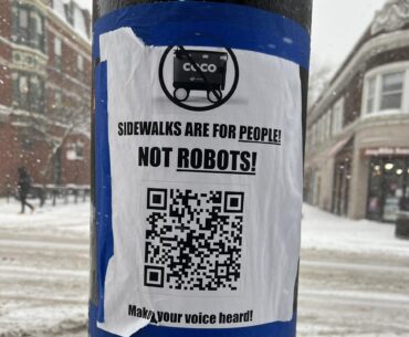 Sidewalks are for people not robots
