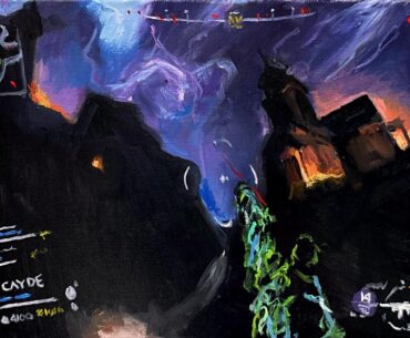 I made an oil painting of Ashes of the Damned