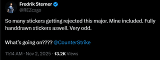 Valve seems to be rejecting a lot more sticker designs this year