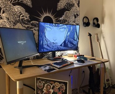 First gaming/bass playing setup