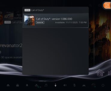 Another Update Installable 7pm ? 11/11/25