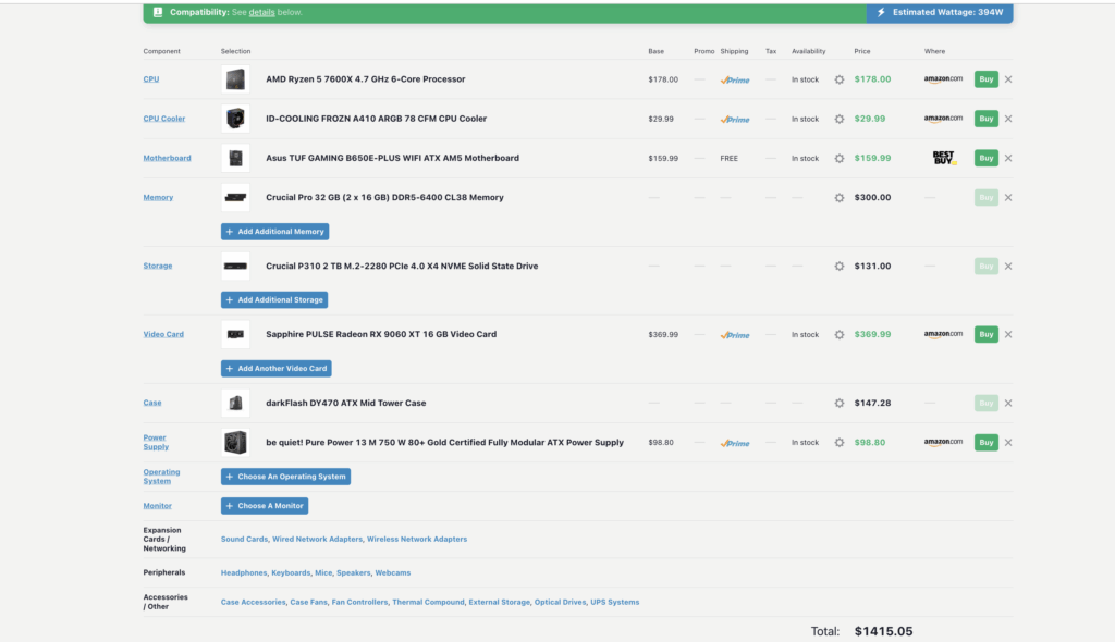 Roast My First Build