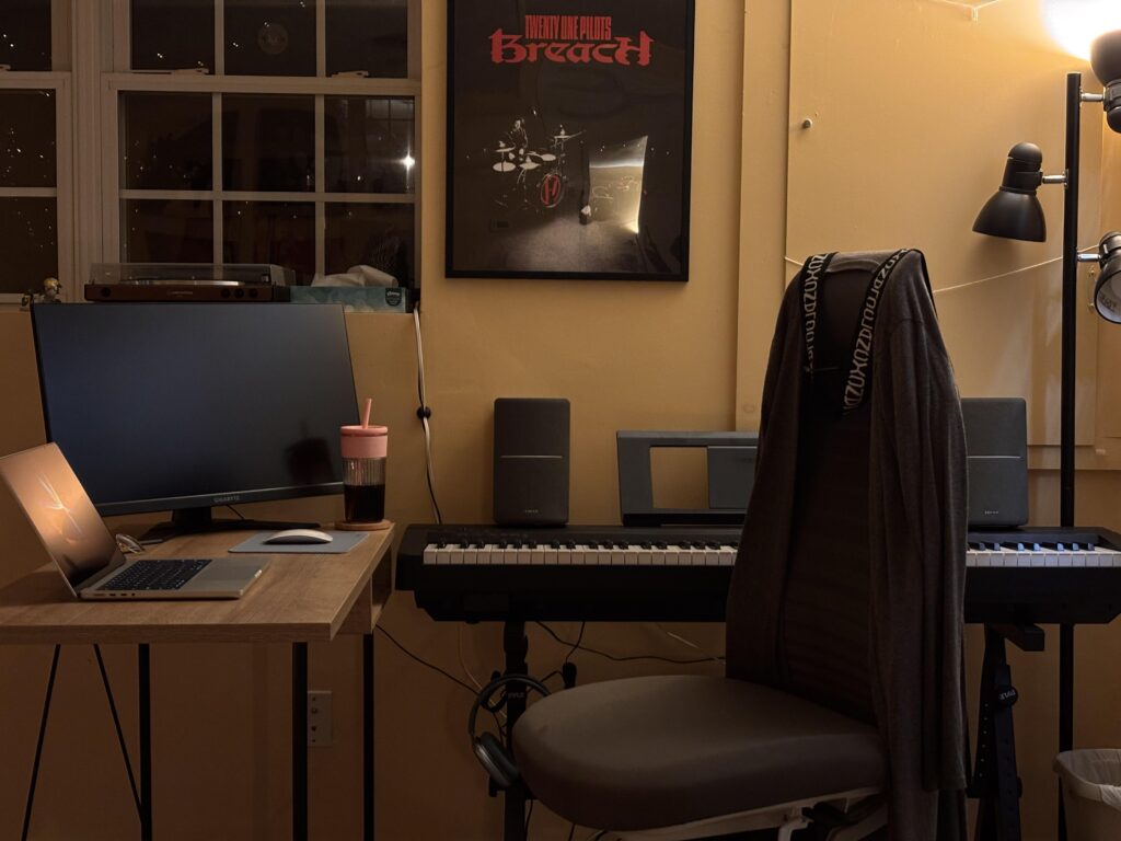Recently started learning piano and was excited to finally set up a proper space for it