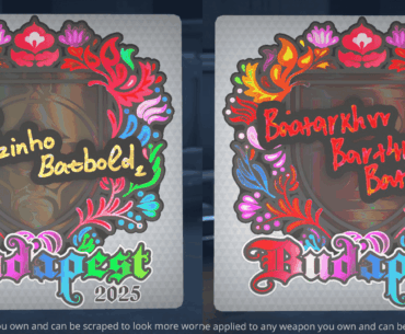 Mzinho's and Bart4k's autograph stickers follow the same format