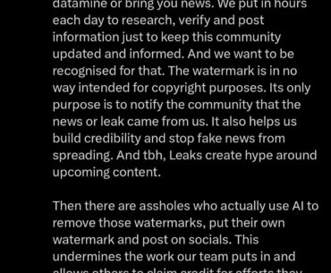 Don't do this as a community... We have to support each other not to take credit of someone else