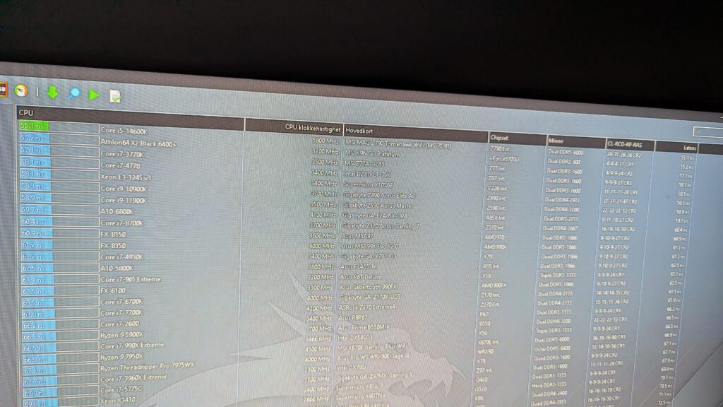 Aida64 extreme 6000MHz CL 28-35-8-26-26. Max tight sub timings. TREFI 73728