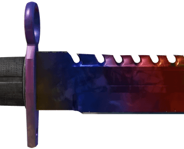 Is this max blue tip? (M9 Bayonet Marble Fade paint seed #241) and which gloves go best with this?