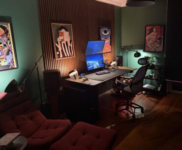 Makeover to a cozy gaming room.