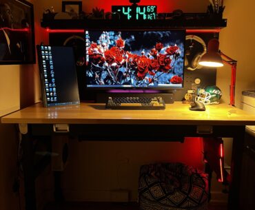 Self Contained Mobile AV Cart inspired Setup