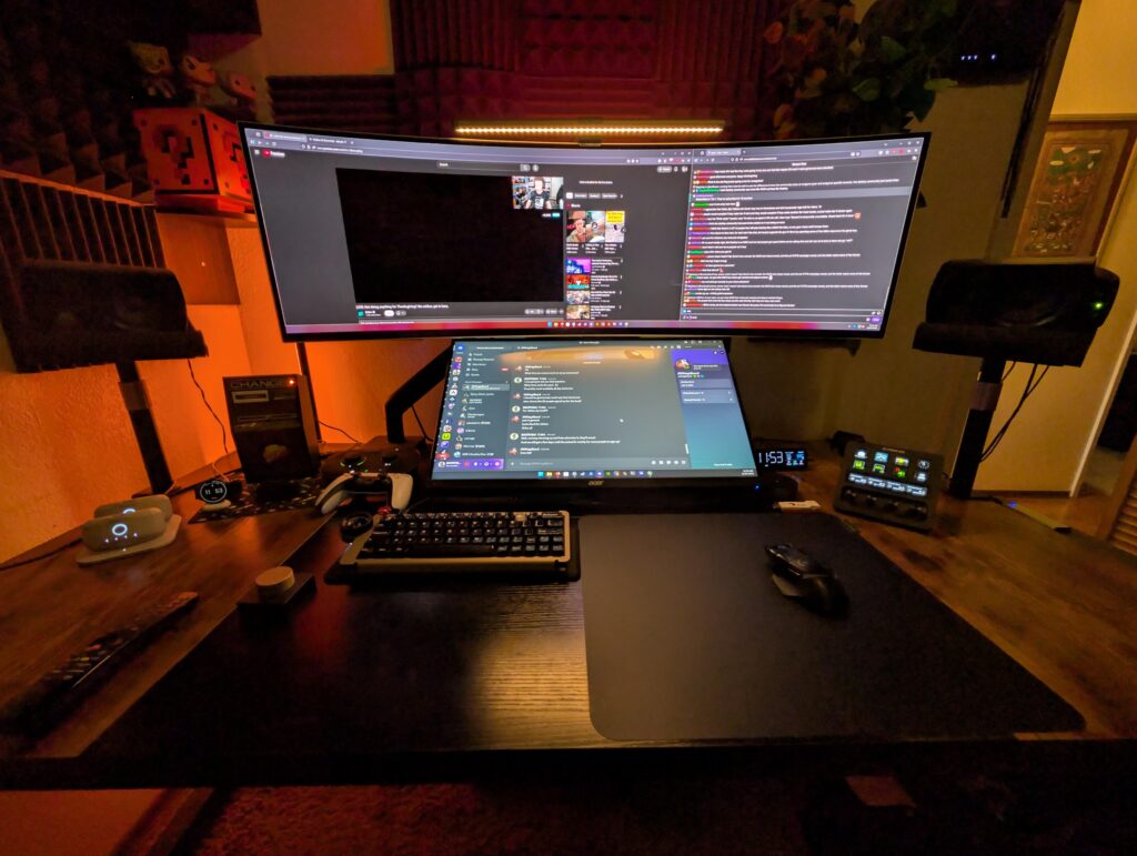 Got a Super Ultrawide a couple days ago. Needed to re-arrange the setup