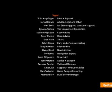 The end credits for Cleared Hot are pure indie-game wholesome.