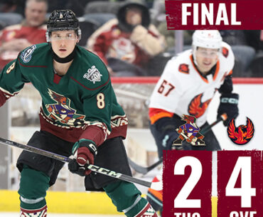Daniil But’s First Career Hat Trick Lifts Roadrunners to 4-3 OT Win Over Firebirds