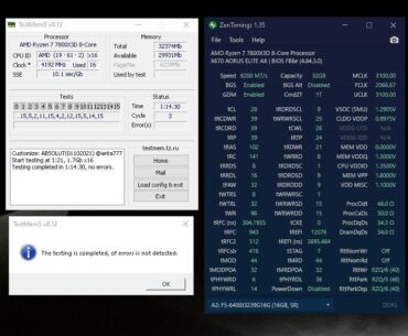 Why is my testmem5 test duration so short?