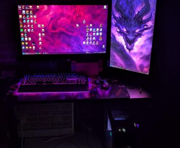 Just changed my set up after getting a monitor arm