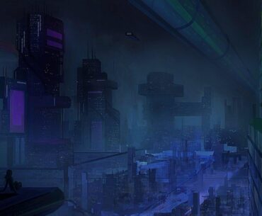Cyberpunk painting by me (@mincy_art on x)