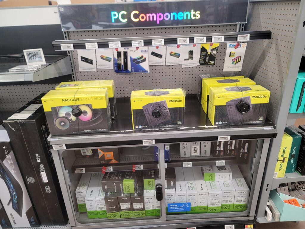 Found the one Walmart near me that sells PC parts