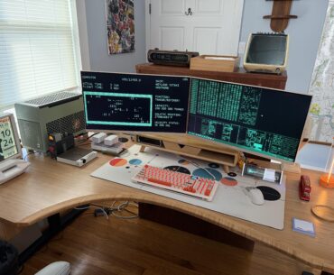 Not sure about the desk mat, does it make it seem too cluttered?