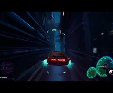 Satisfying high speed traversal of a Cyberpunk City
