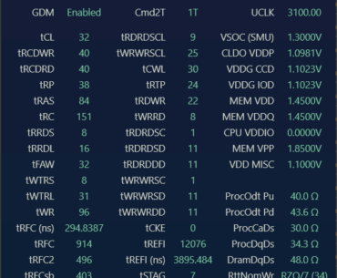 Everything but UCLK stable at 6400mt/s