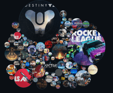 [OC] Bubble chart of my Steam library scaled by hours played, built a site so anyone can generate theirs