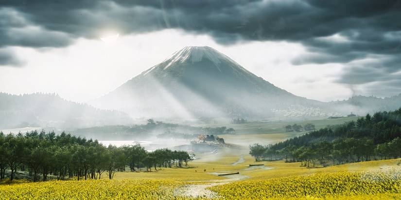 The Mount Yotei in Ghost of Yotei