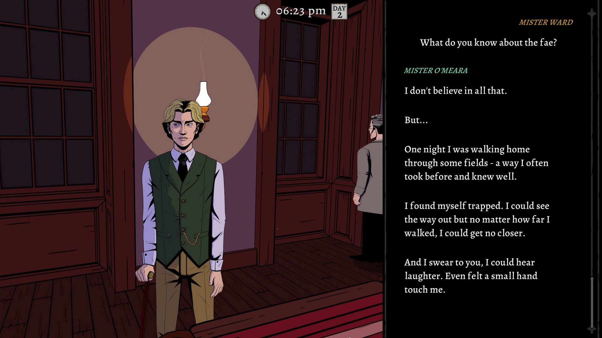 O'Meara discusses The Fae in The Seance of Blake Manor