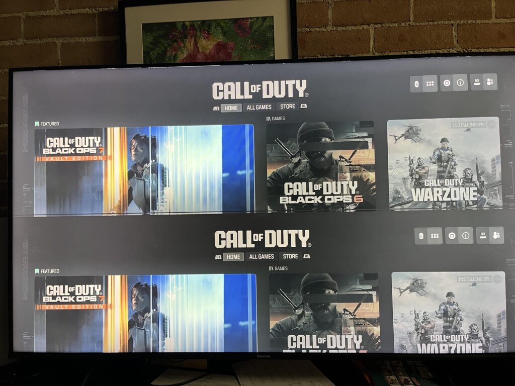 updated WZ and i get a dual screen cut in half? Wtf