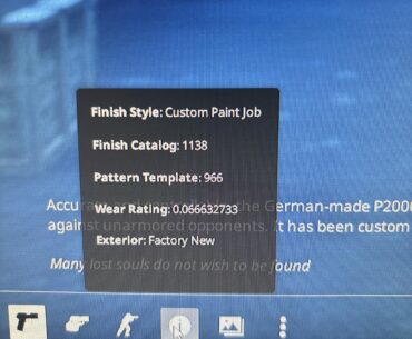 I don’t know anything about skin it says custom paint job is this rare