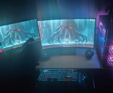I posted this setup here awile back, but I've changed up the RGB and my background to give it some more personality!