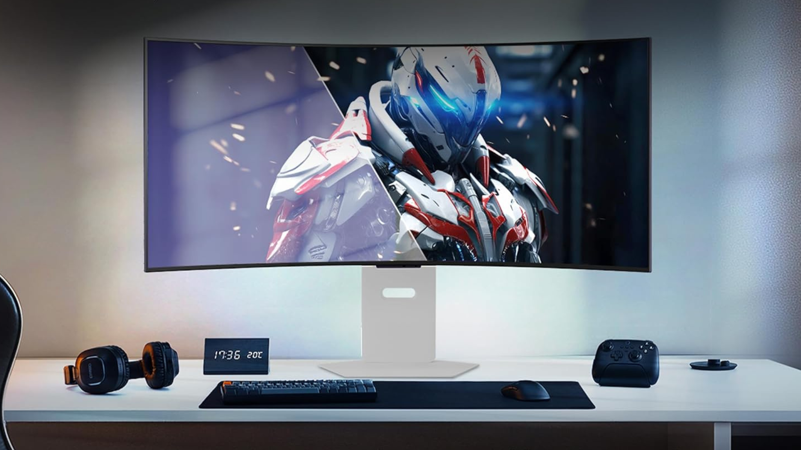 LG 34GX90SA-W 34-inch Ultragear WQHD on desk