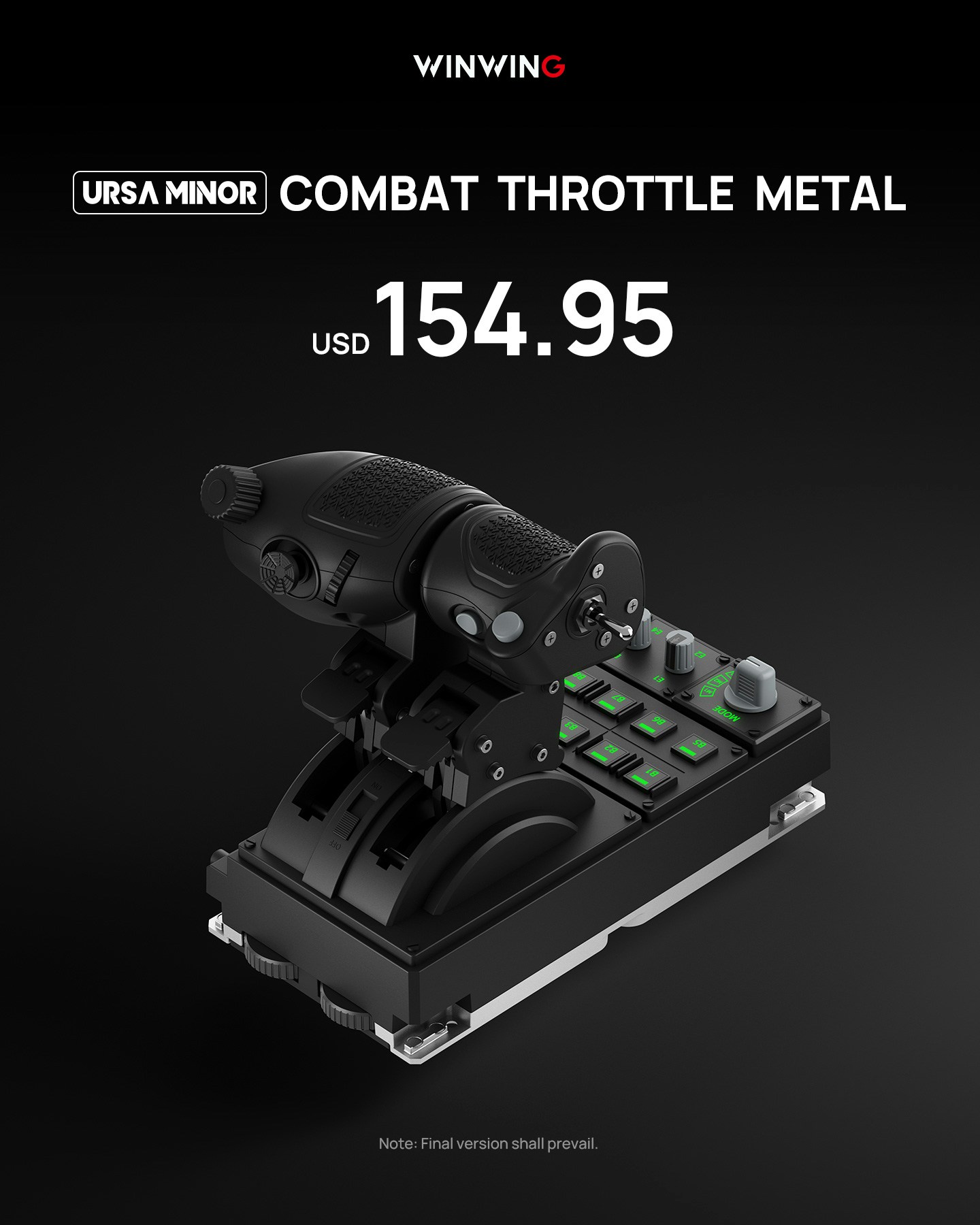 WinWing Ursa Minor Combat Throttle