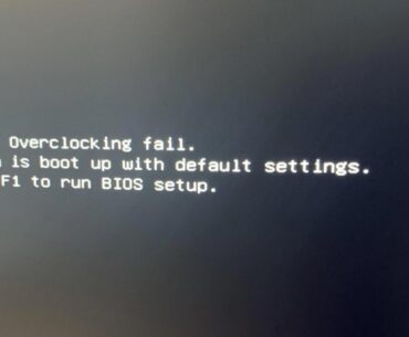 Memory overclock fail