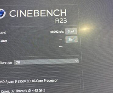 9950x3d CPU oc