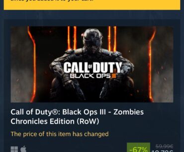 BO3 is on sale