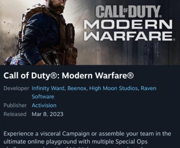 Which modern warfare do I buy?