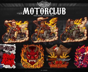 MOTORCLUB - Sticker collection