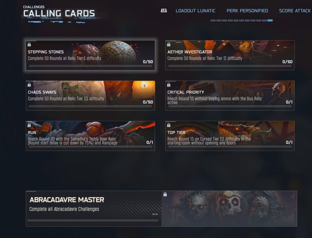 Looks like its now time to Play Cursed (Prestige Master Challenges in Spoiler)