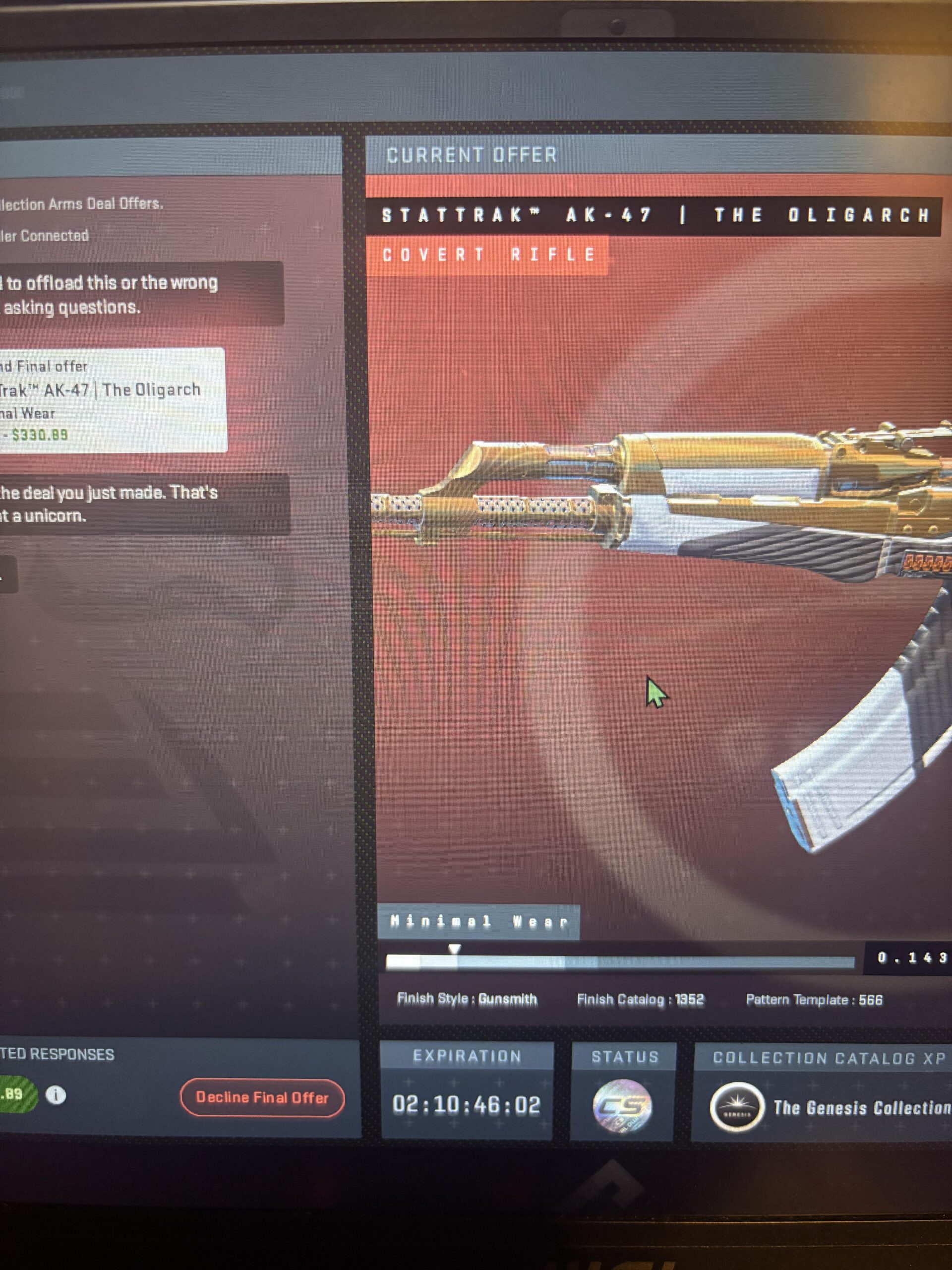First terminal case from weekly drop First terminal case from weekly drop