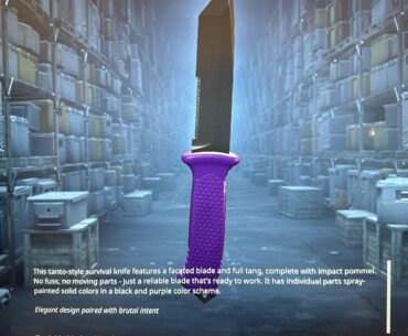 Glove combo with ultra violet Ursus knife?