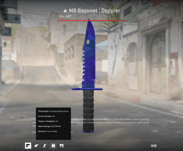 Is this a m9 bayonet sapphire?