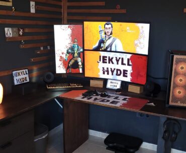 My Battlestation In wood Style. Rate me