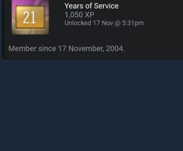 Just noticed my steam account started adulthood this month.