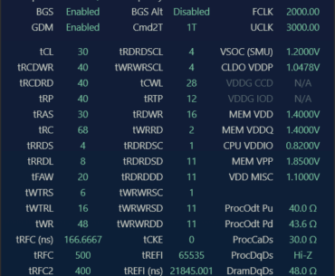 why is my AIDA64 latency WITH low effort hynix m-die timings still so high?