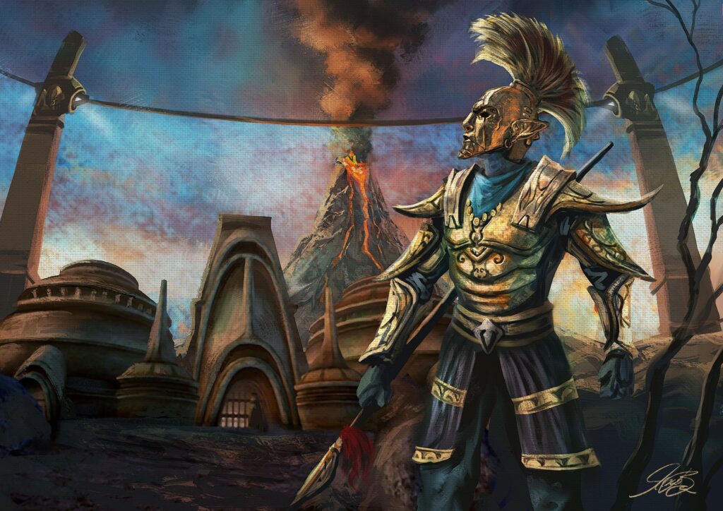 Morrowind Ordinator, my oil painting